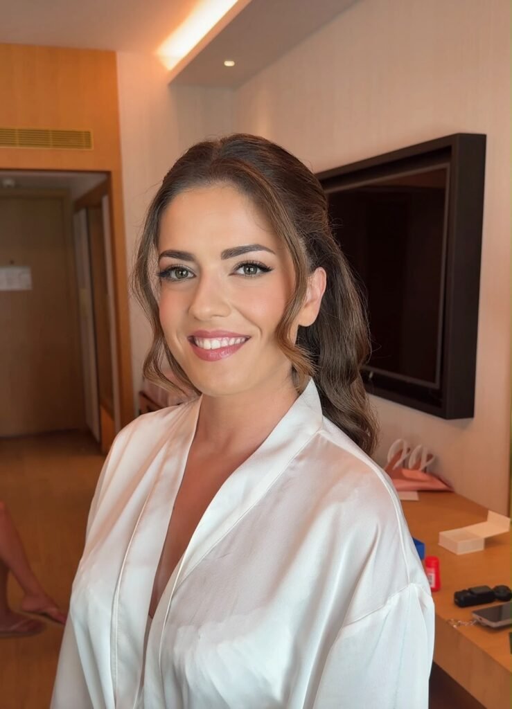 Bridal makeup and hair by Artemis